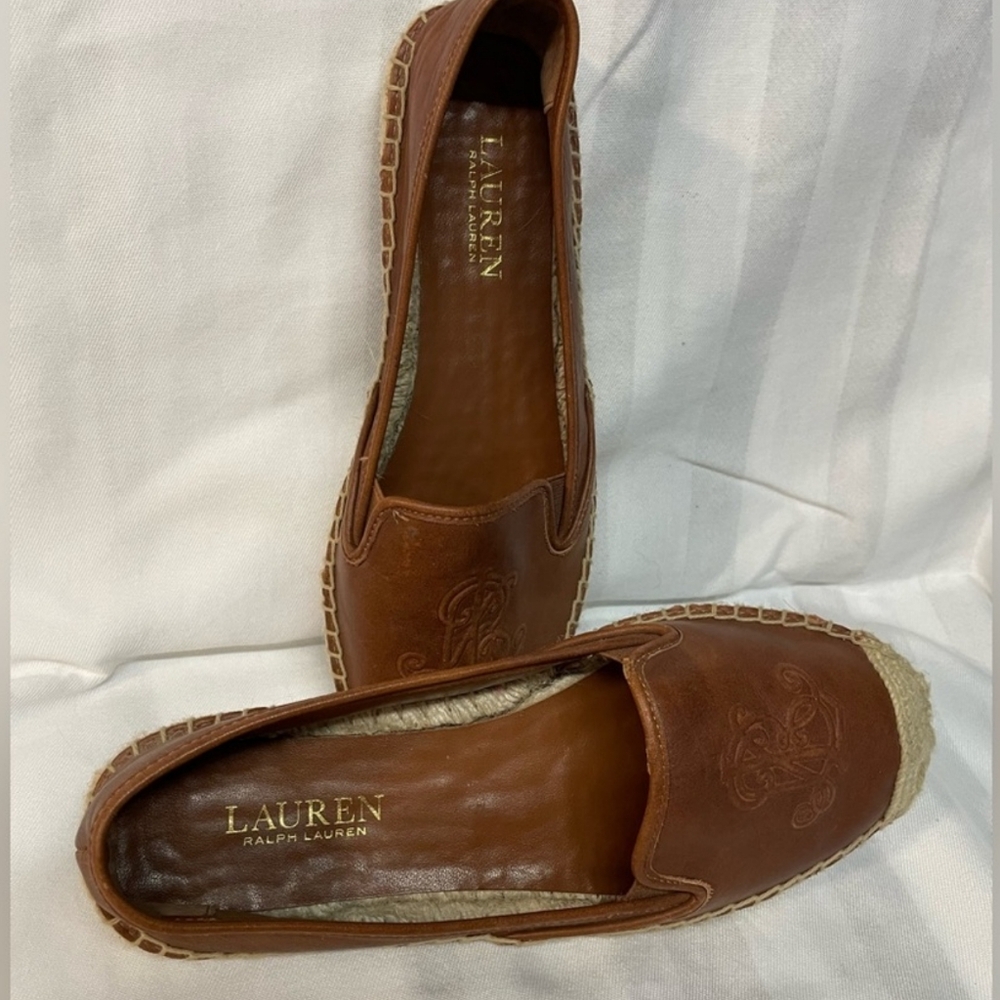 Ralph Lauren size 7 leather Espadrilles